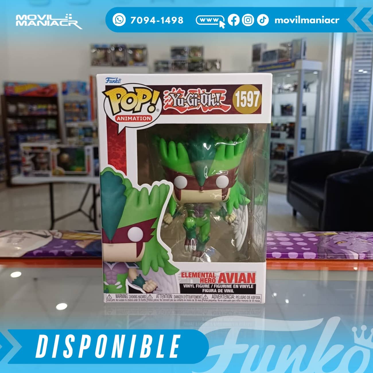 Funko Pop Yu-Gi-Oh! Elemental Hero Avian #1597 - (Stock) ¡Disponible Ahora! 2 Funko Pop Yu-Gi-Oh! Elemental Hero Avian #1597 - (Stock) ¡Disponible Ahora! - Imagen 2