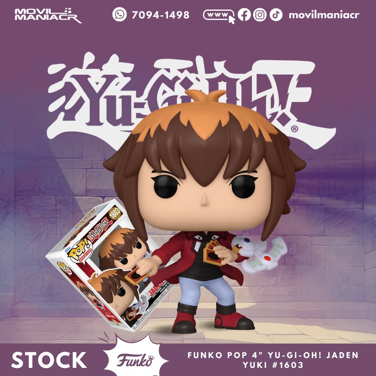Funko Pop Yu-Gi-Oh! Jaden Yuki #1603 - (Stock) ¡Disponible Ahora! 1 Funko Pop Yu-Gi-Oh! Jaden Yuki #1603 - (Stock) ¡Disponible Ahora!