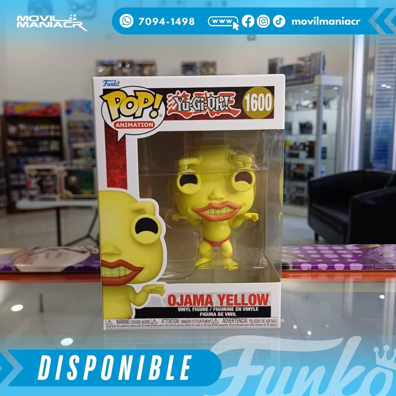 Funko Pop Yu-Gi-Oh! Ojama Yellow #1600 - (Stock) ¡Disponible Ahora! 2 Funko Pop Yu-Gi-Oh! Ojama Yellow #1600 - (Stock) ¡Disponible Ahora! - Imagen 2