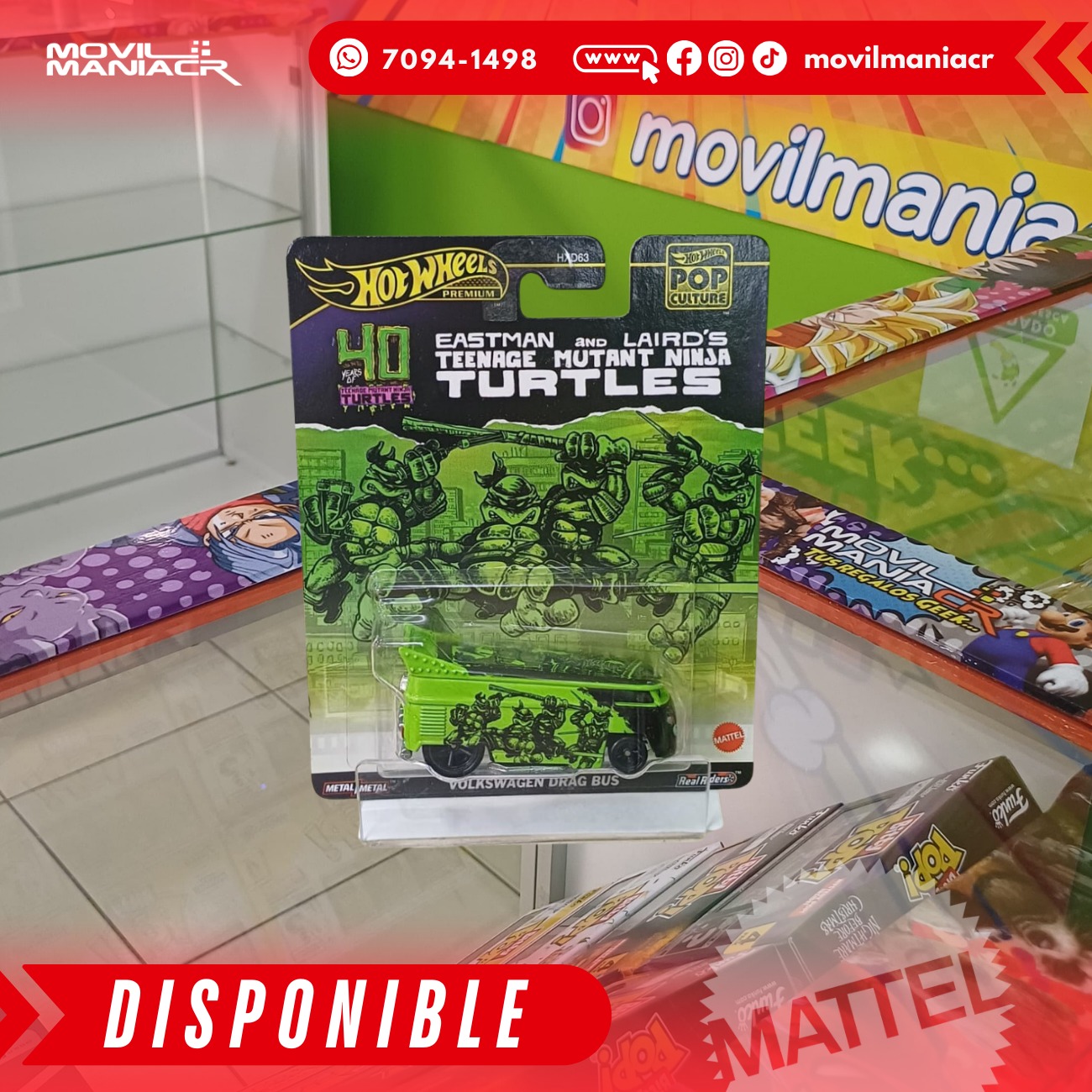 2024 Hot Wheels Pop Culture 40 Years Of Teenage Mutant Ninja - Foto 6