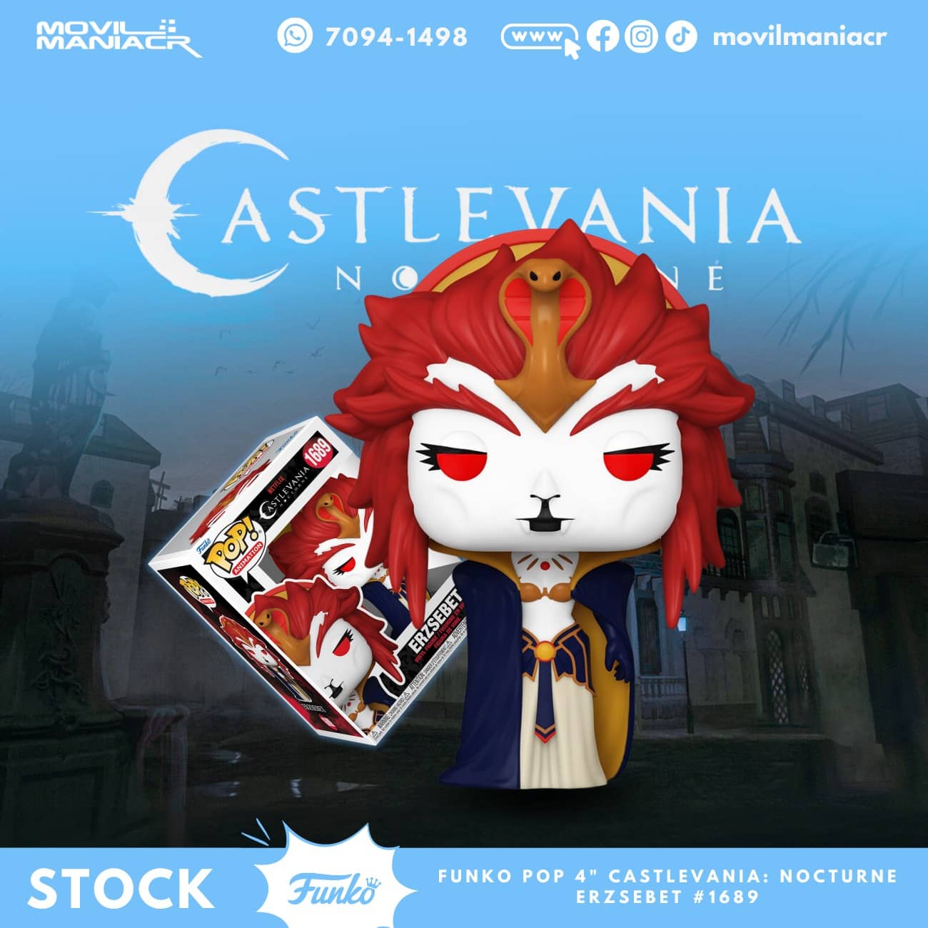 Funko Pop Castlevania Nocturne Erzsebet #1689 - (Stock) ¡Disponible Ahora! 1 Funko Pop Castlevania Nocturne Erzsebet #1689 - (Stock) ¡Disponible Ahora!