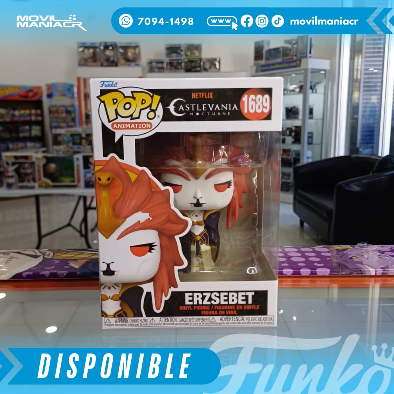 Funko Pop Castlevania Nocturne Erzsebet #1689 - (Stock) ¡Disponible Ahora! 2 Funko Pop Castlevania Nocturne Erzsebet #1689 - (Stock) ¡Disponible Ahora! - Imagen 2