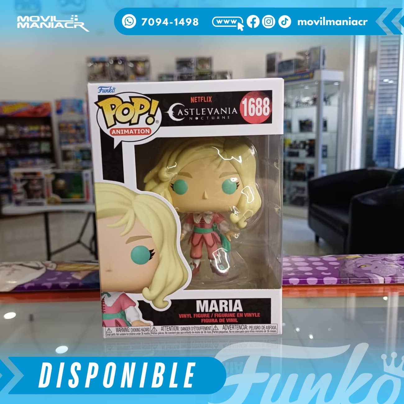 Funko Pop Castlevania Nocturne Maria #1688 - (Stock) ¡Disponible Ahora! 2 Funko Pop Castlevania Nocturne Maria #1688 - (Stock) ¡Disponible Ahora! - Imagen 2