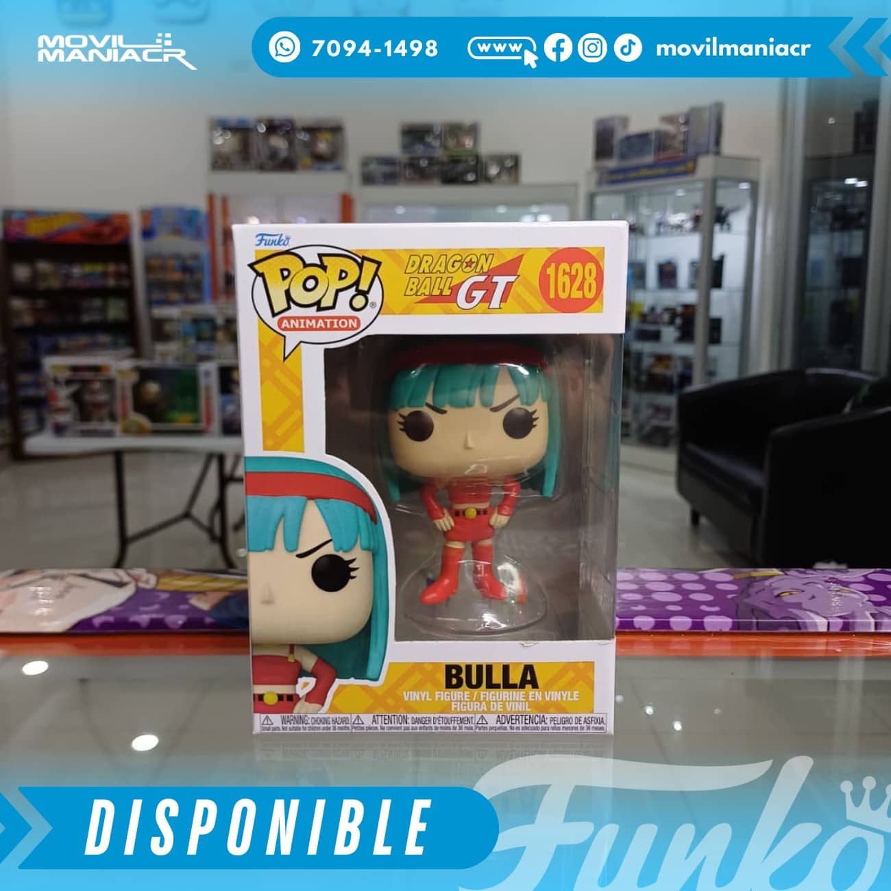 Funko Pop Dragon Ball GT Bulla #1628 - (Stock) ¡Disponible Ahora! 2 Funko Pop Dragon Ball GT Bulla #1628 - (Stock) ¡Disponible Ahora! - Imagen 2