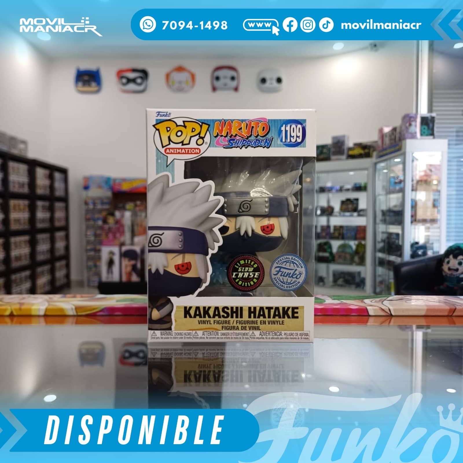 Funko Pop Naruto Shippuden Young Kakashi Chase GITD Special Edition #1199 - (Stock) ¡Disponible Ahora! 2 Funko Pop Naruto Shippuden Young Kakashi Chase GITD Special Edition #1199 - (Stock) ¡Disponible Ahora! - Imagen 2