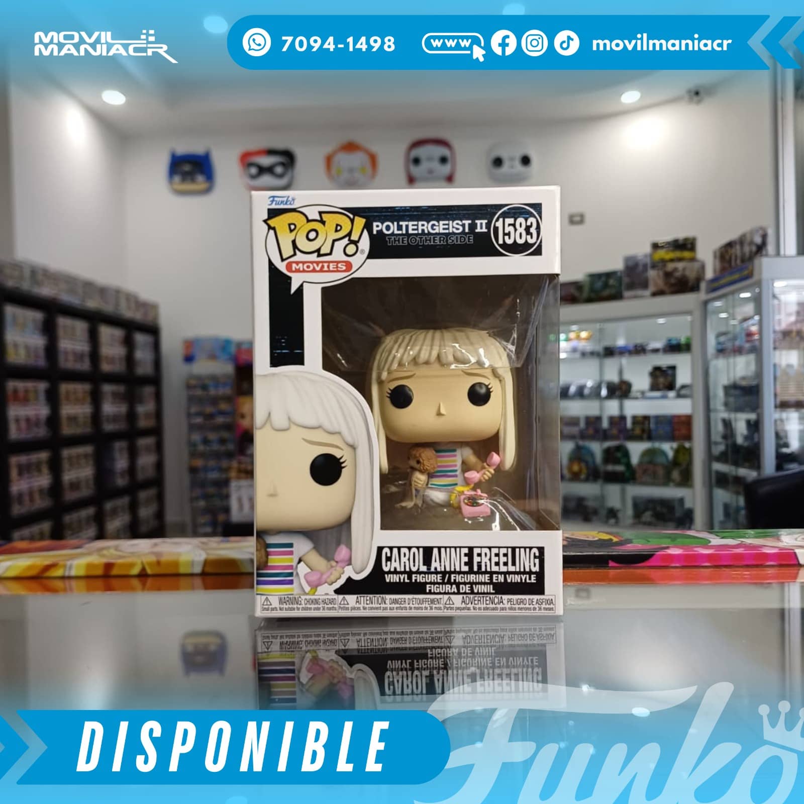 Funko Pop Poltergeist II The Other Side Carol Anne #1583 - (Stock) ¡Disponible Ahora! 2 Funko Pop Poltergeist II The Other Side Carol Anne #1583 - (Stock) ¡Disponible Ahora! - Imagen 2