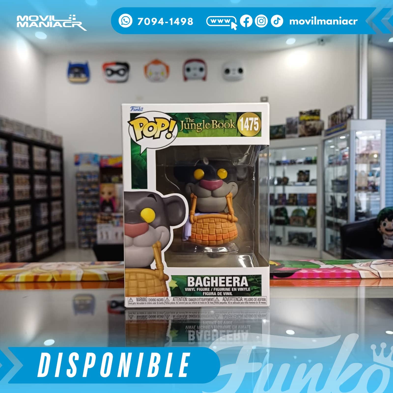Funko Pop The Jungle Book Bagheera with Basket #1475 - (Stock) ¡Disponible Ahora! 2 Funko Pop The Jungle Book Bagheera with Basket #1475 - (Stock) ¡Disponible Ahora! - Imagen 2