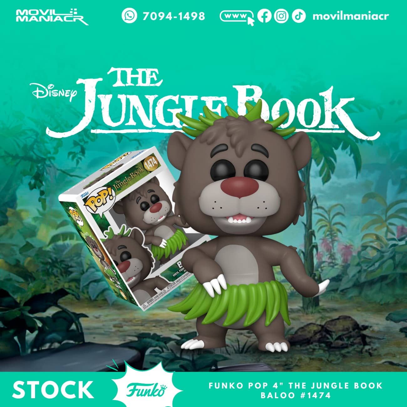 Funko Pop The Jungle Book Baloo #1474 - (Stock) ¡Disponible Ahora! 1 Funko Pop The Jungle Book Baloo #1474 - (Stock) ¡Disponible Ahora!