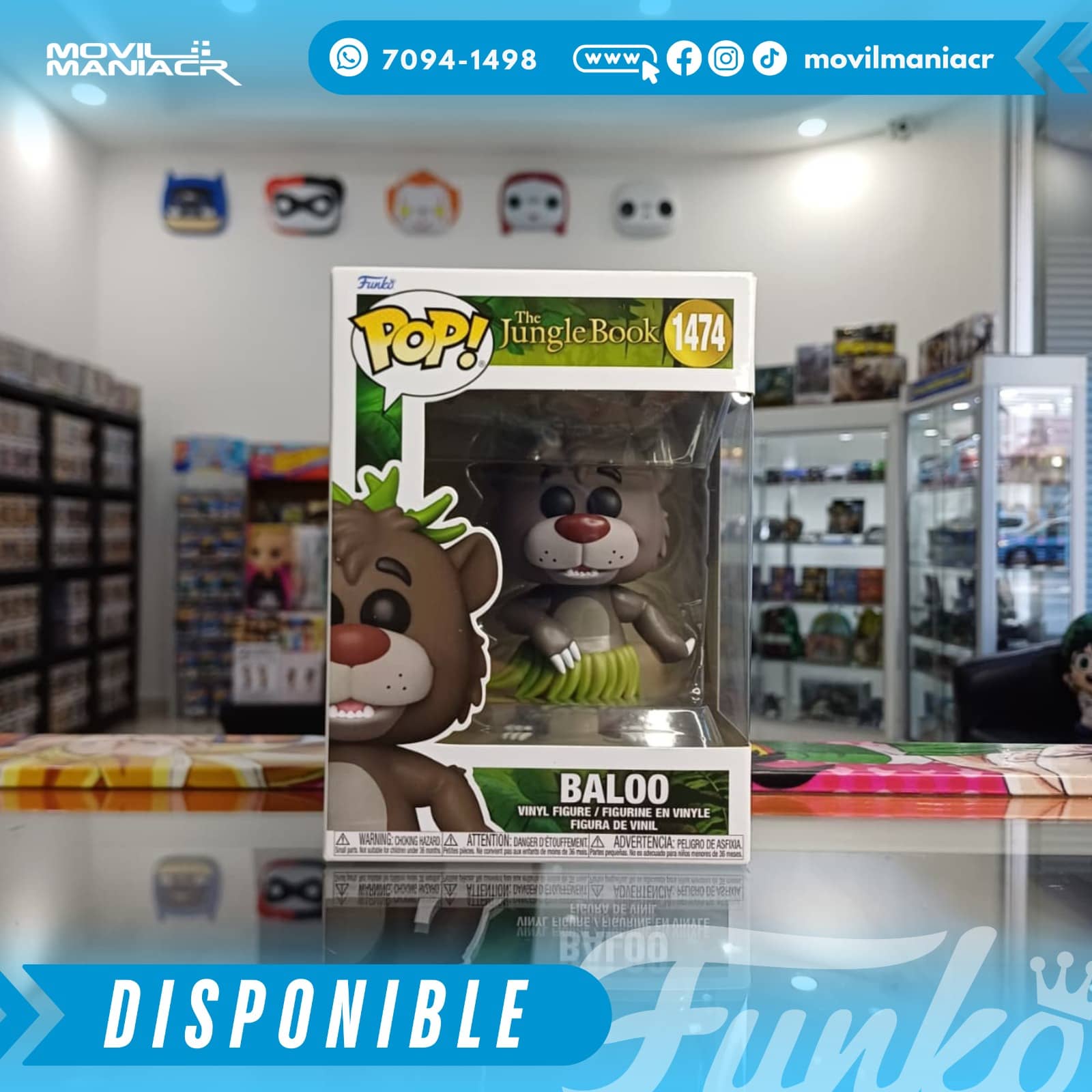 Funko Pop The Jungle Book Baloo #1474 - (Stock) ¡Disponible Ahora! 2 Funko Pop The Jungle Book Baloo #1474 - (Stock) ¡Disponible Ahora! - Imagen 2
