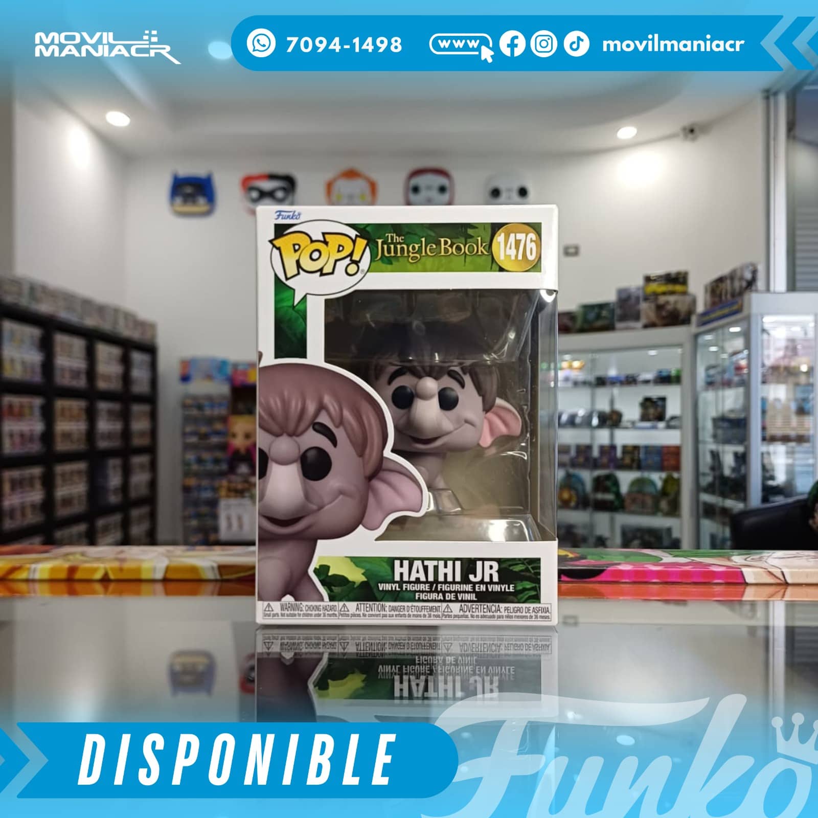 Funko Pop The Jungle Book Hathi Jr. #1476 - (Stock) ¡Disponible Ahora! 2 Funko Pop The Jungle Book Hathi Jr. #1476 - (Stock) ¡Disponible Ahora! - Imagen 2