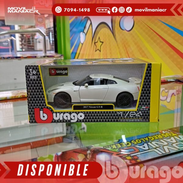 Carro Bburago 2017 Nissan GT-R Escala 124!