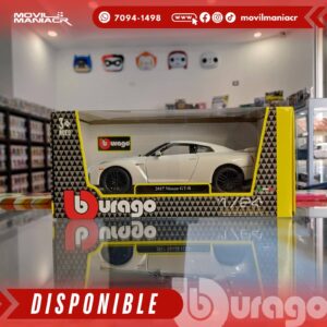 Carro Bburago 2017 Nissan GT-R Escala 124 – (Stock) ¡Disponible Ahora!