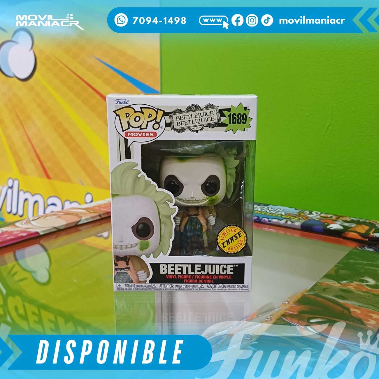 Funko Pop Beetlejuice 2 Beetlejuice CHASE #1689 2 Funko Pop Beetlejuice 2 Beetlejuice CHASE #1689 - Imagen 2