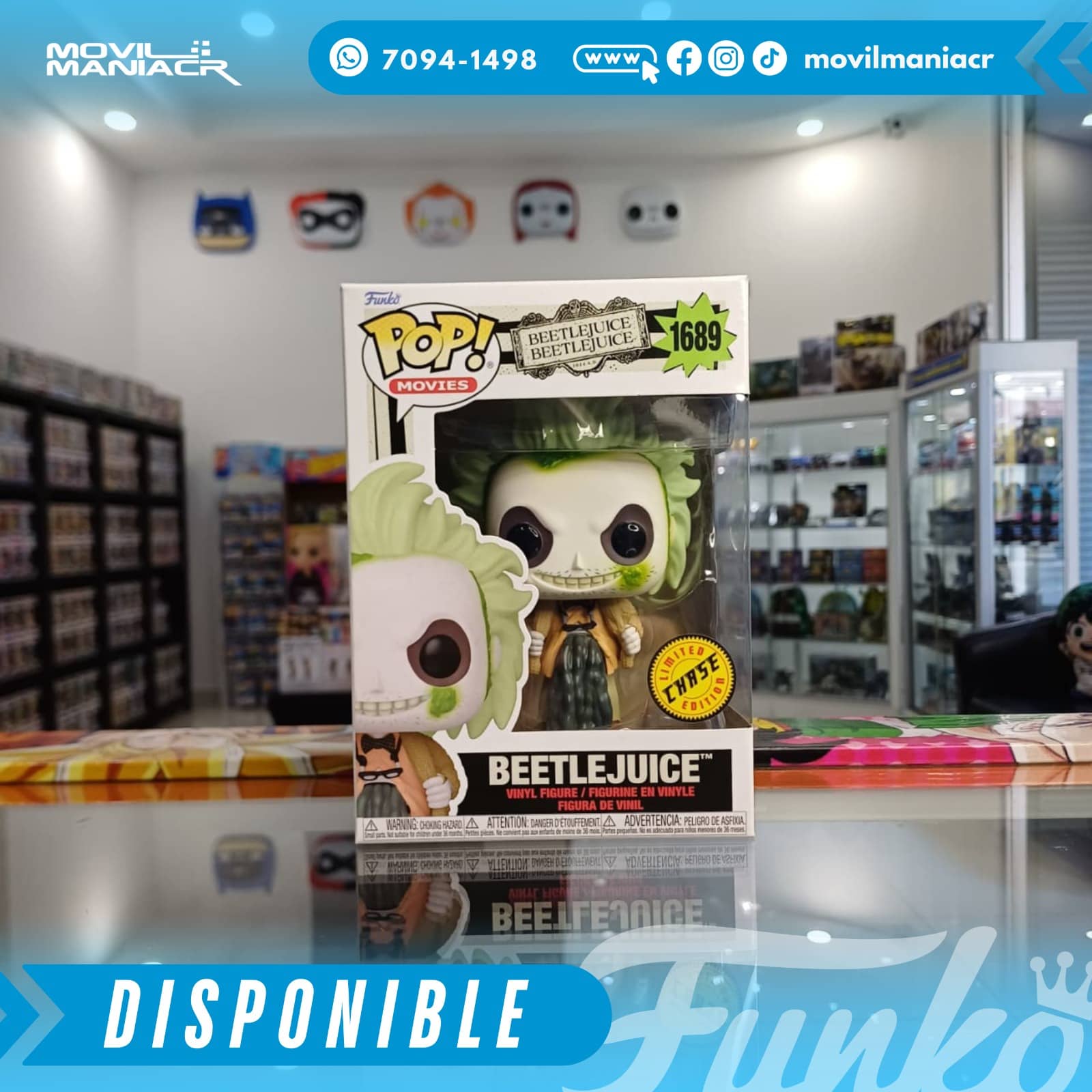 Funko Pop Beetlejuice 2 Beetlejuice CHASE #1689 - (Stock) ¡Disponible Ahora! 2 Funko Pop Beetlejuice 2 Beetlejuice CHASE #1689 - (Stock) ¡Disponible Ahora!