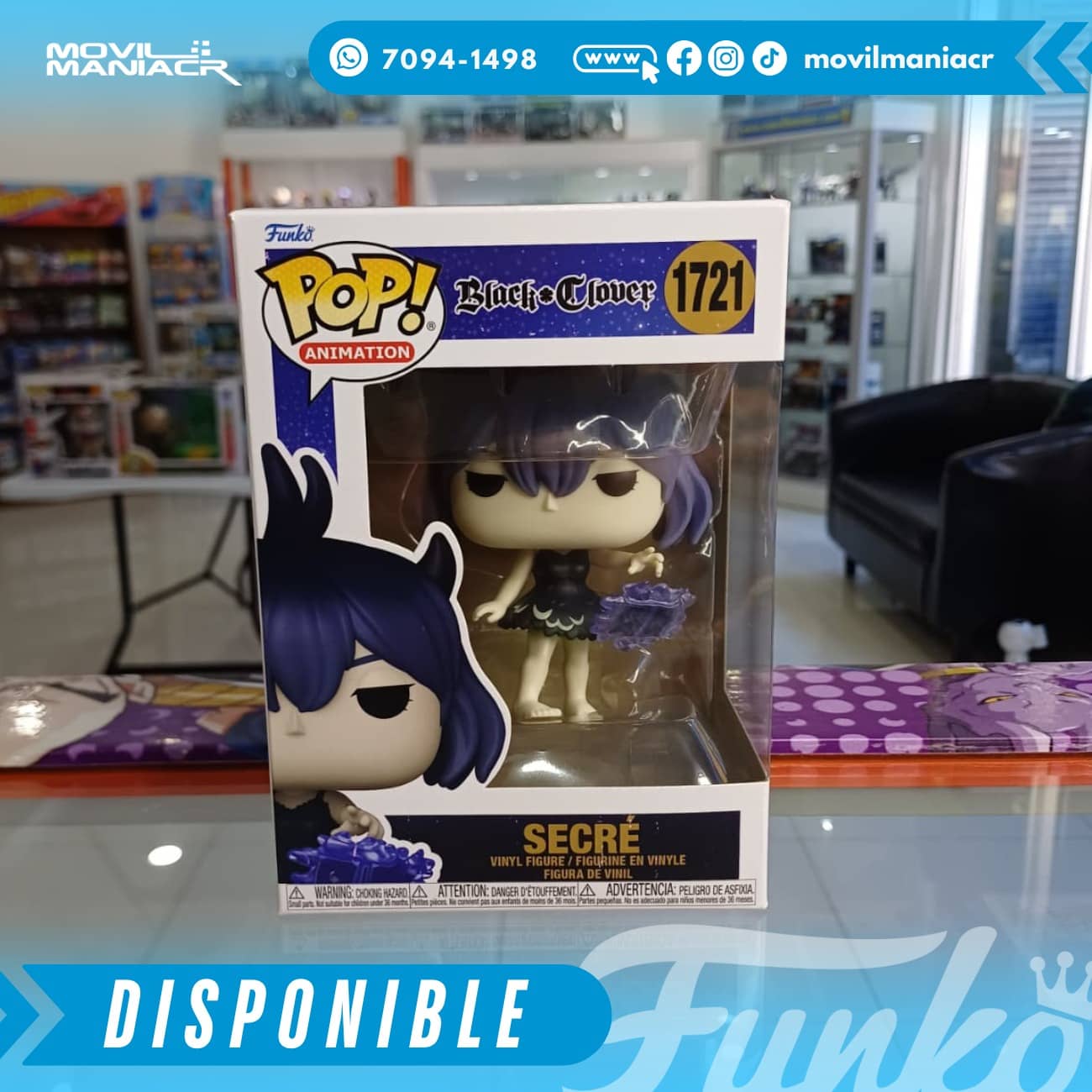 Funko Pop Black Clover Secré #1721 - (Stock) ¡Disponible Ahora! 2 Funko Pop Black Clover Secré #1721 - (Stock) ¡Disponible Ahora! - Imagen 2