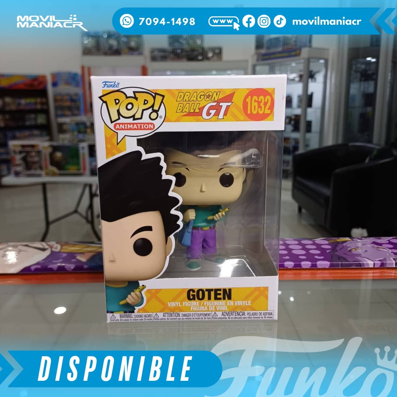 Funko Pop Dragon Ball GT Goten #1632 - (Stock) ¡Disponible Ahora! 2 Funko Pop Dragon Ball GT Goten #1632 - (Stock) ¡Disponible Ahora! - Imagen 2