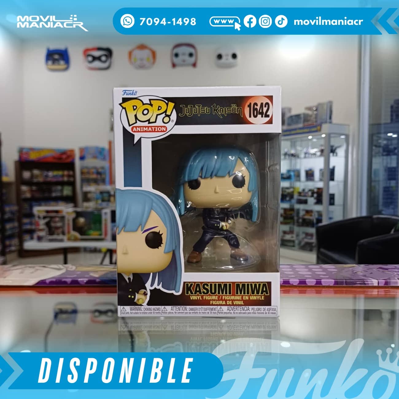 Funko Pop Jujutsu Kaisen Kasumi Miwa #1642 - (Stock) ¡Disponible Ahora! 2 Funko Pop Jujutsu Kaisen Kasumi Miwa #1642 - (Stock) ¡Disponible Ahora! - Imagen 2