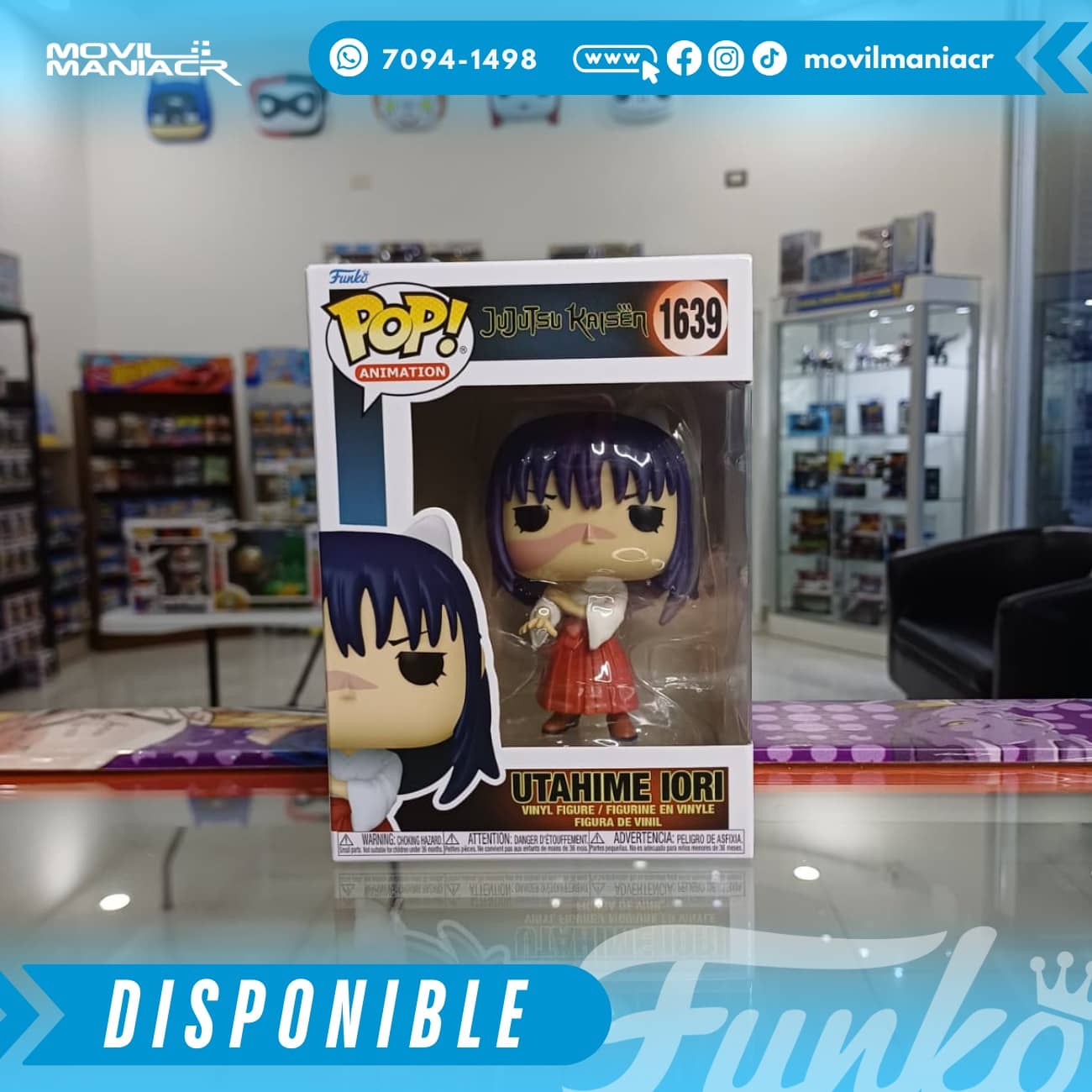 Funko Pop Jujutsu Kaisen Utahime Iori #1639 - (Stock) ¡Disponible Ahora! 2 Funko Pop Jujutsu Kaisen Utahime Iori #1639 - (Stock) ¡Disponible Ahora! - Imagen 2