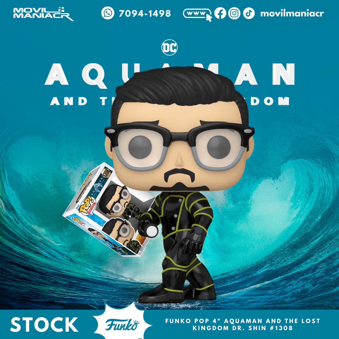 Funko Pop Aquaman and the Lost Kingdom Dr. Shin #1308 1 Funko Pop Aquaman and the Lost Kingdom Dr. Shin #1308