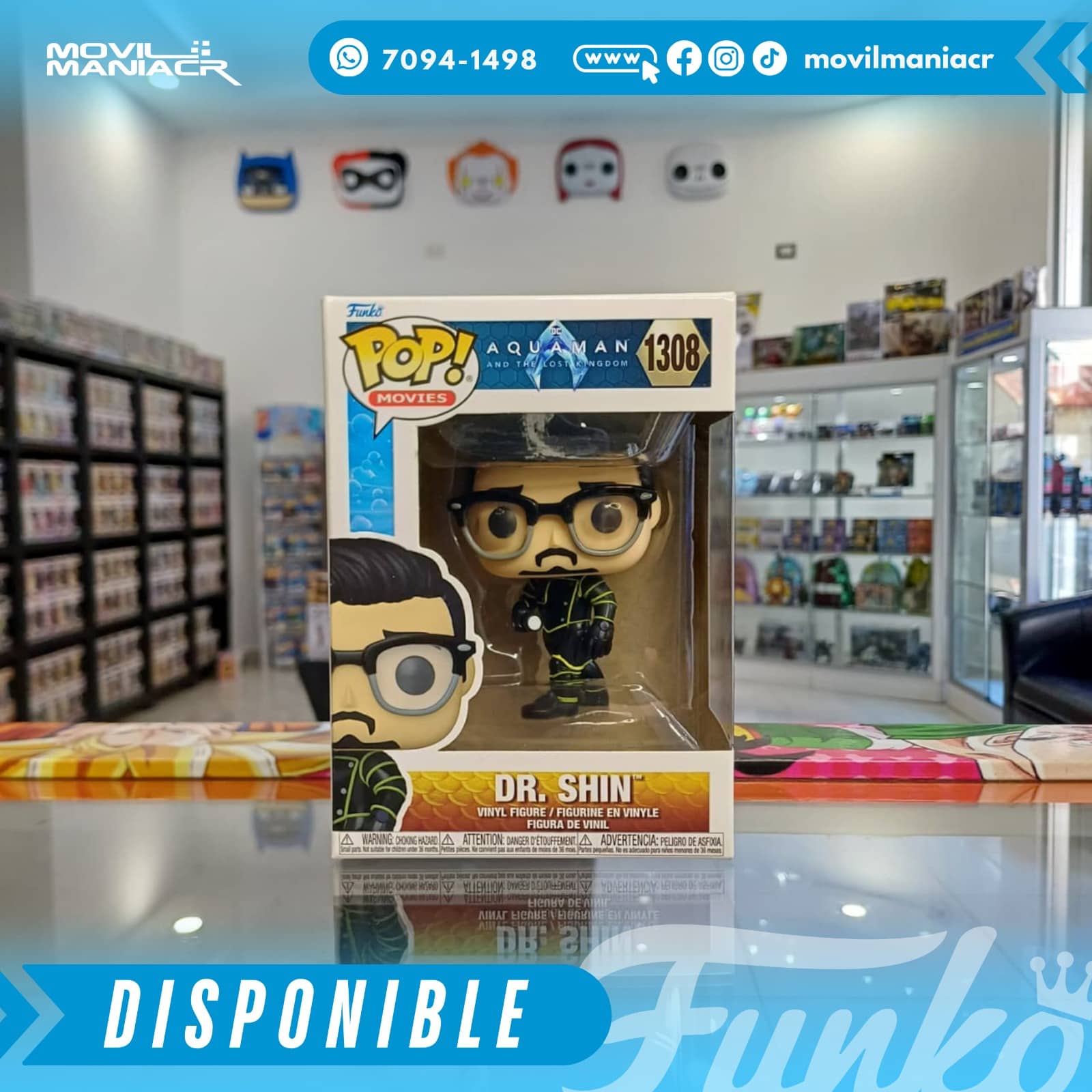Funko Pop Aquaman and the Lost Kingdom Dr. Shin #1308 - (Stock) ¡Disponible Ahora! 2 Funko Pop Aquaman and the Lost Kingdom Dr. Shin #1308 - (Stock) ¡Disponible Ahora! - Imagen 2