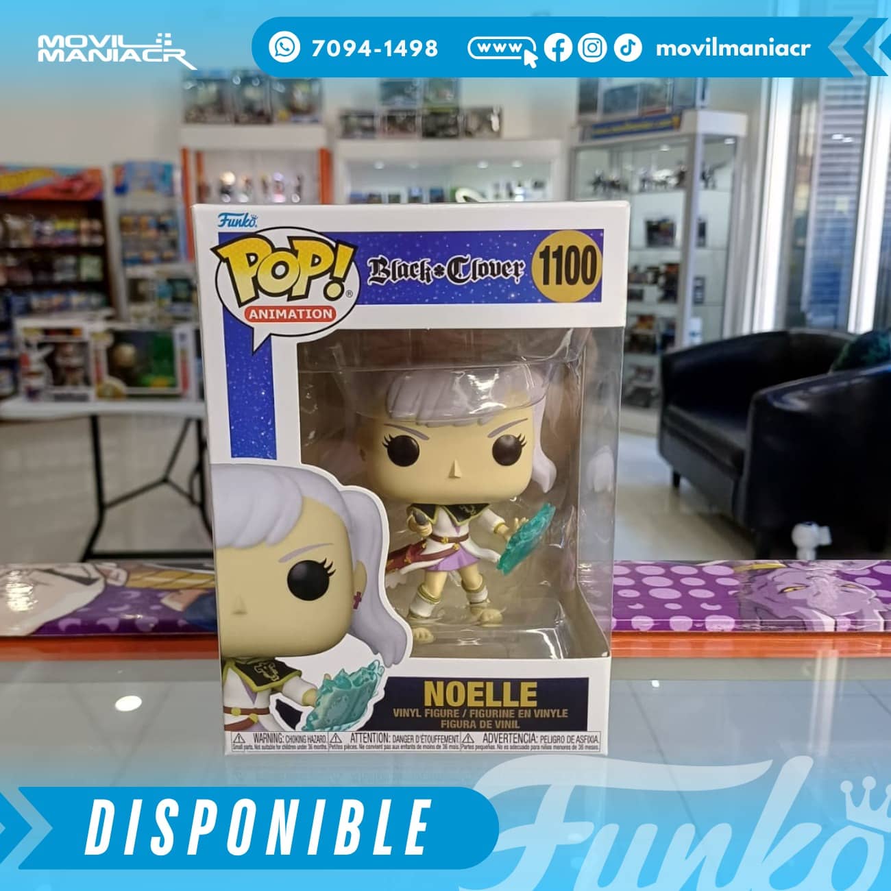 Funko Pop Black Clover Noelle #1100 - (Stock) ¡Disponible Ahora! 2 Funko Pop Black Clover Noelle #1100 - (Stock) ¡Disponible Ahora! - Imagen 2