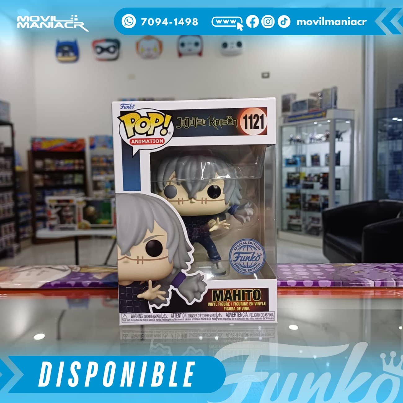 Funko Pop Jujutsu Kaisen Mahito Exclusivo #1121 - (Stock) ¡Disponible Ahora! 2 Funko Pop Jujutsu Kaisen Mahito Exclusivo #1121 - (Stock) ¡Disponible Ahora! - Imagen 2