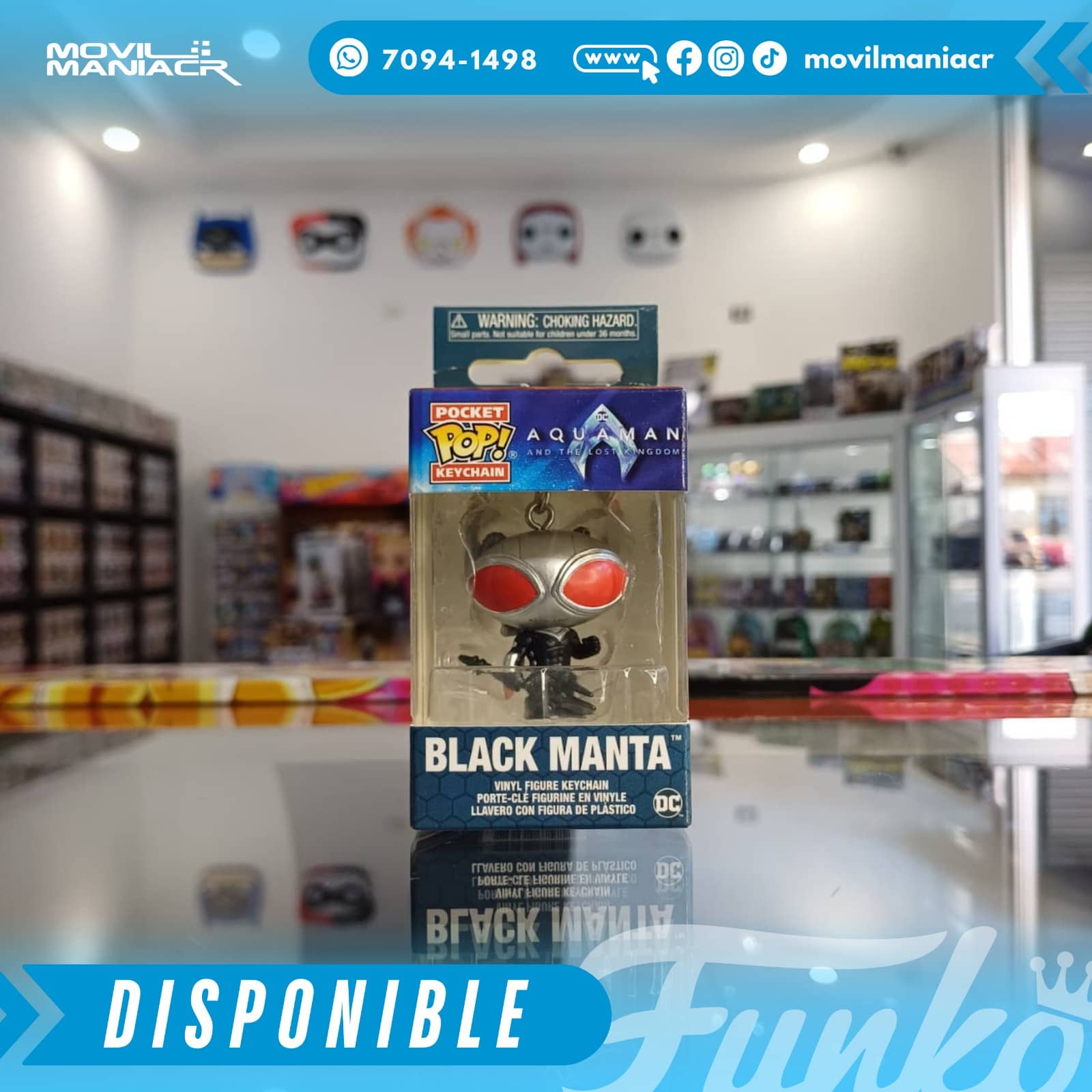 Funko Pop Aquaman and the Lost Kingdom Black Manta - Llavero (Stock) ¡Disponible Ahora! 2 Funko Pop Aquaman and the Lost Kingdom Black Manta - Llavero (Stock) ¡Disponible Ahora! - Imagen 2