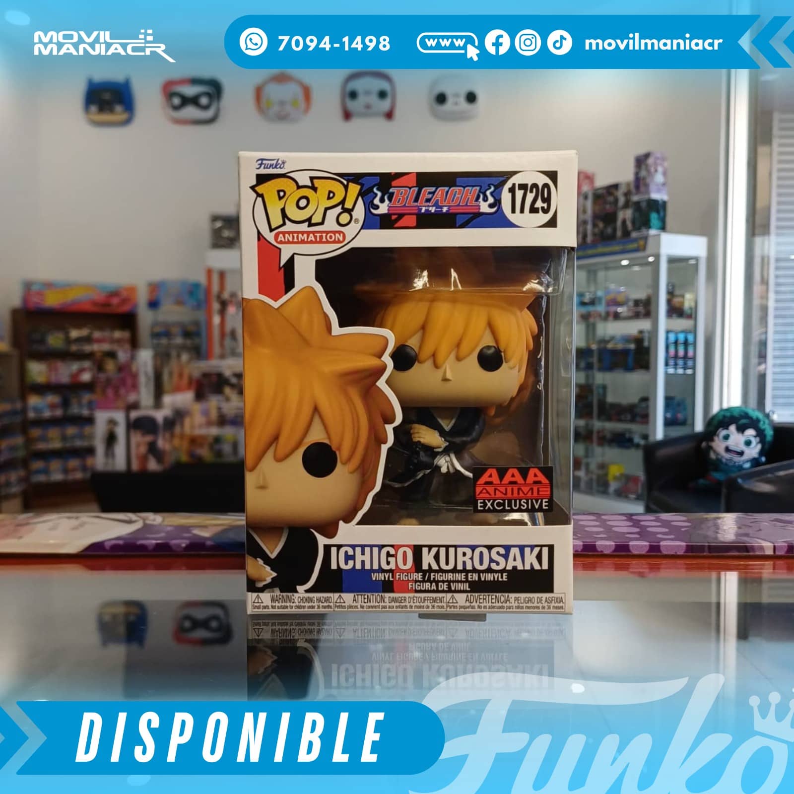 Funko Pop Bleach Ichigo Kurosaki Dangai Exclusivo #1729 - (Stock) ¡Disponible Ahora! 2 Funko Pop Bleach Ichigo Kurosaki Dangai Exclusivo #1729 - (Stock) ¡Disponible Ahora! - Imagen 2