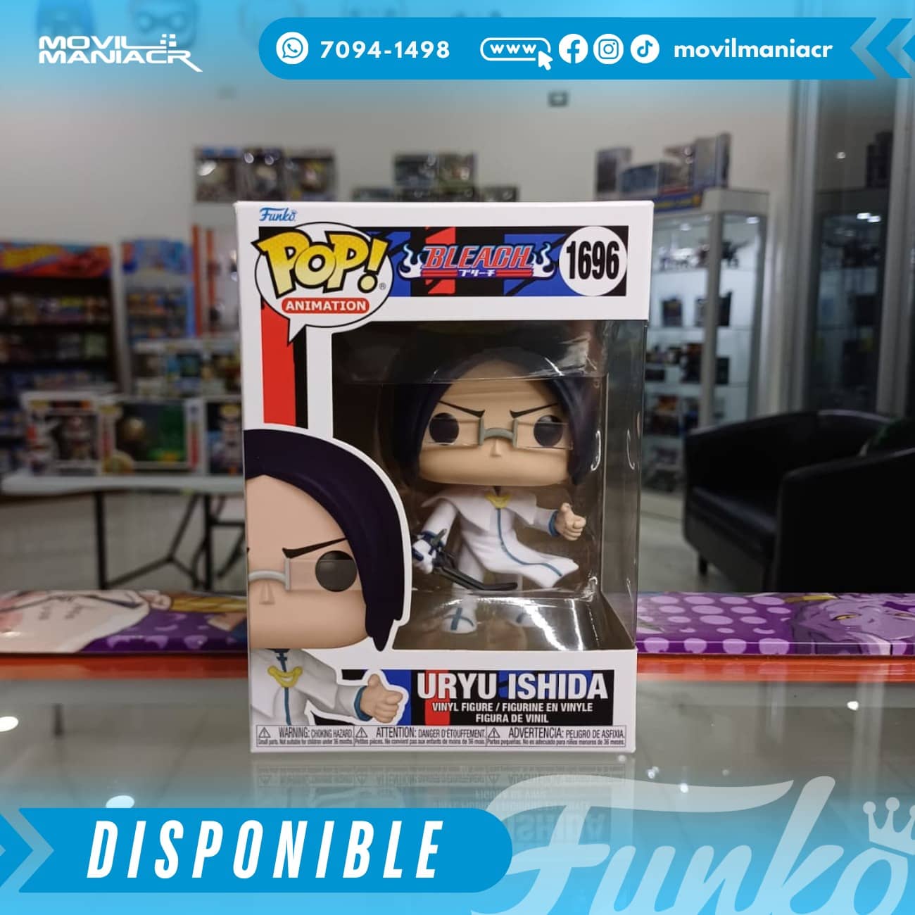 Funko Pop Bleach Uryu Ishida #1696 - (Stock) ¡Disponible Ahora! 2 Funko Pop Bleach Uryu Ishida #1696 - (Stock) ¡Disponible Ahora! - Imagen 2