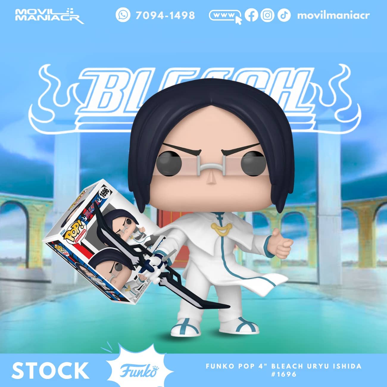 Funko Pop Bleach Uryu Ishida #1696 - (Stock) ¡Disponible Ahora! 1 Funko Pop Bleach Uryu Ishida #1696 - (Stock) ¡Disponible Ahora!