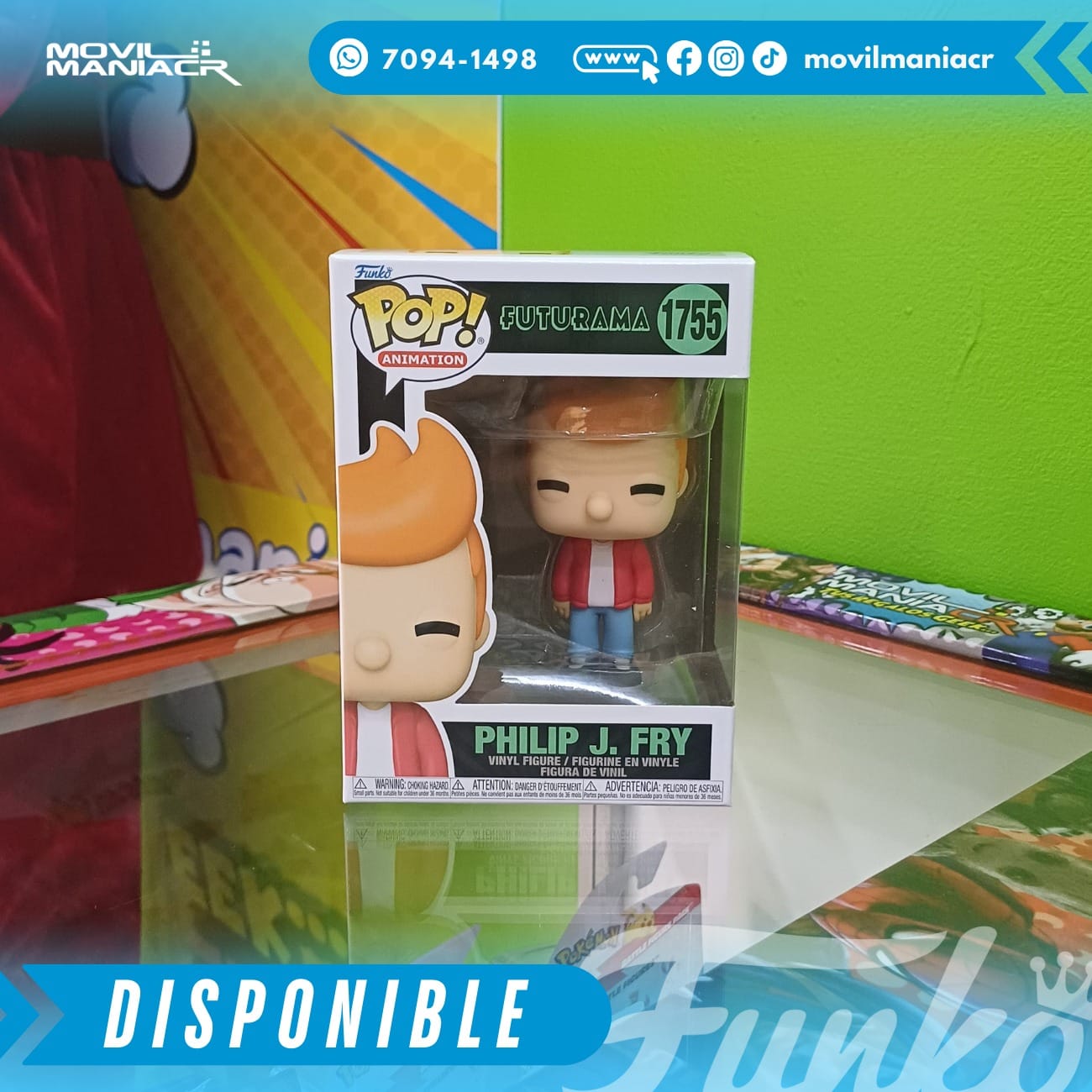 Funko Pop Futurama Philip J. Fry #1755 2 Funko Pop Futurama Philip J. Fry #1755 - Imagen 2