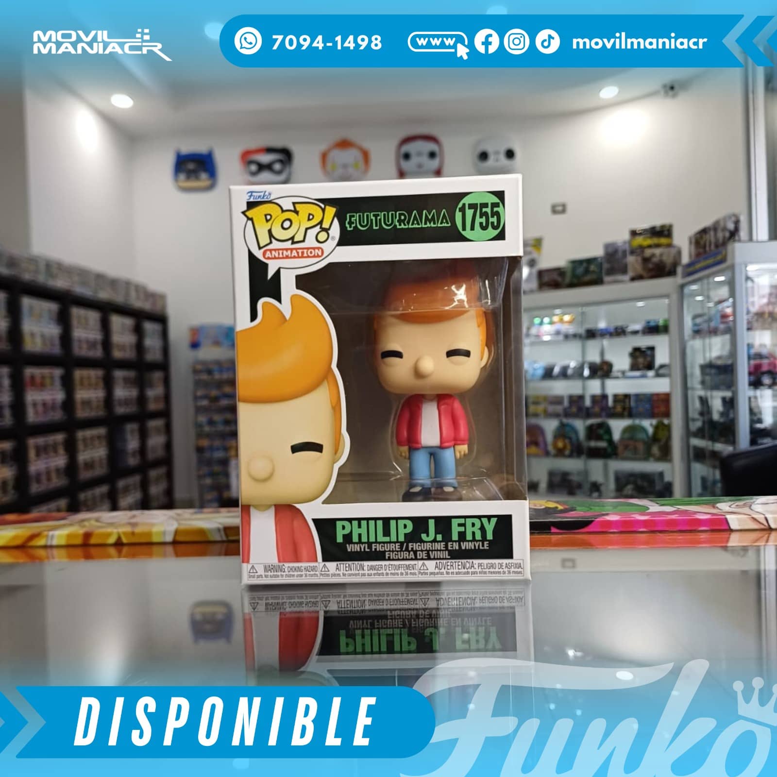 Funko Pop Futurama Philip J. Fry #1755 - (Stock) ¡Disponible Ahora! 2 Funko Pop Futurama Philip J. Fry #1755 - (Stock) ¡Disponible Ahora! - Imagen 2