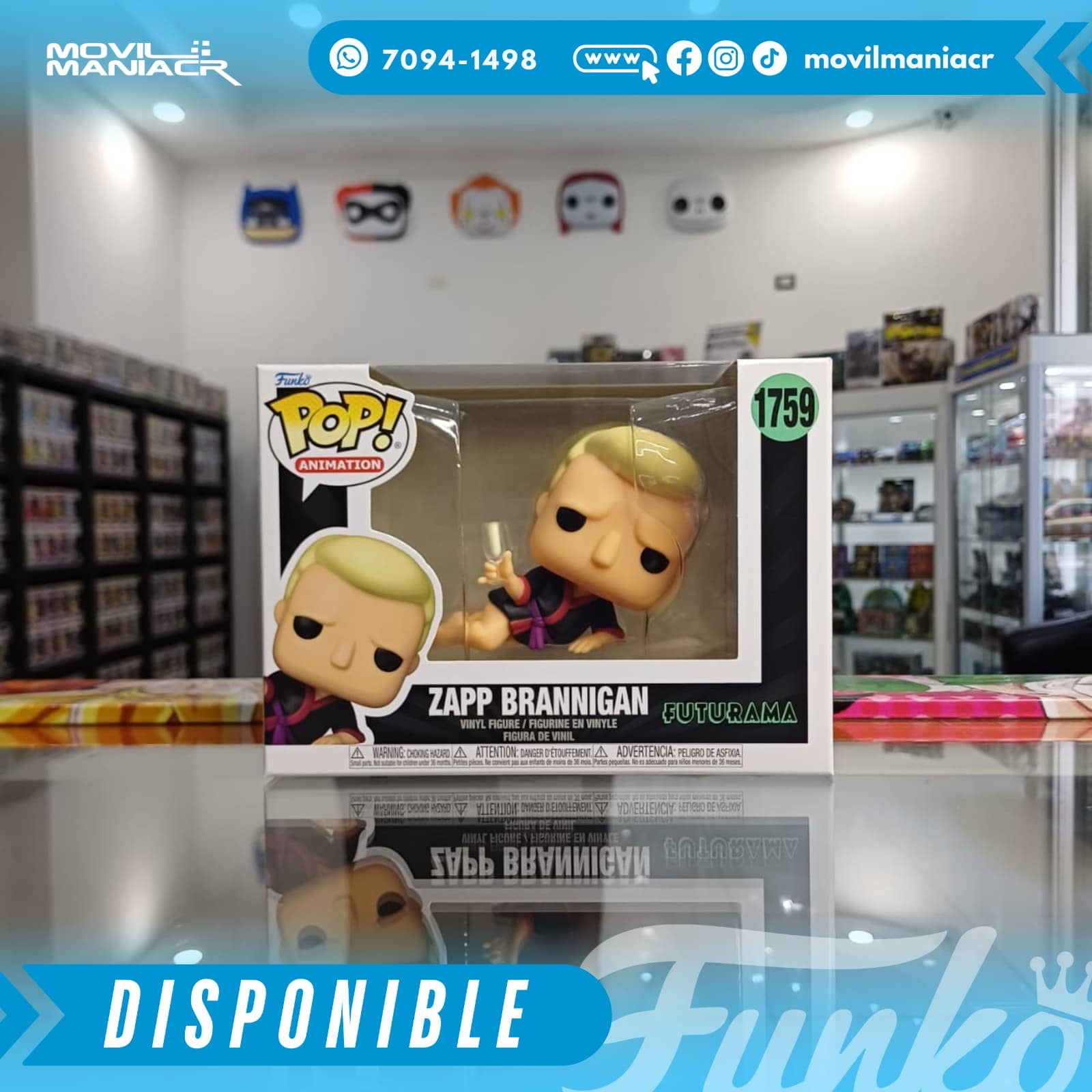 Funko Pop Futurama Zapp Brannigan #1759 - (Stock) ¡Disponible Ahora! 2 Funko Pop Futurama Zapp Brannigan #1759 - (Stock) ¡Disponible Ahora! - Imagen 2