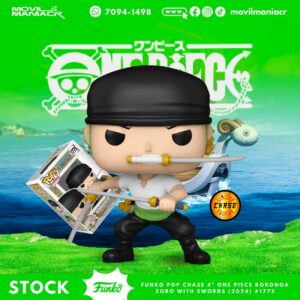 Funko Pop One Piece Roronoa Zoro CHASE (2024) #1775 - (Stock) ¡Disponible Ahora!