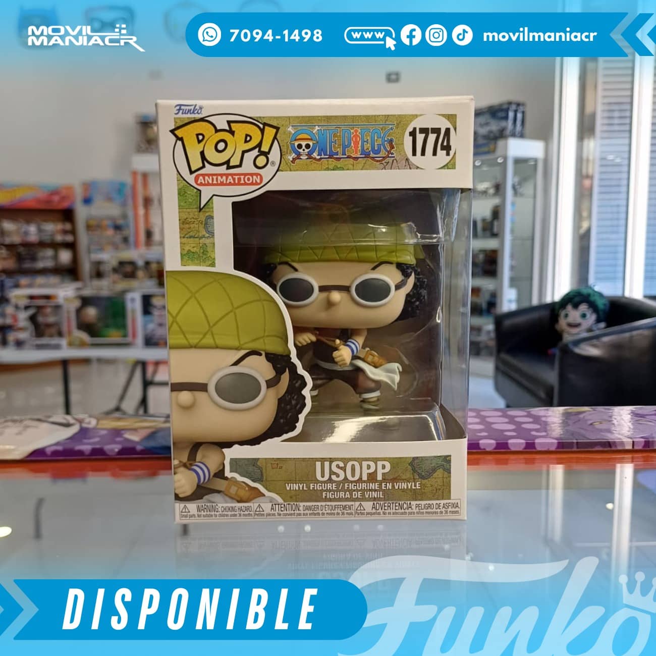 Funko Pop One Piece Usopp #1774 - (Stock) ¡Disponible Ahora! - (Stock) ¡Disponible Ahora! 2 Funko Pop One Piece Usopp #1774 - (Stock) ¡Disponible Ahora! - (Stock) ¡Disponible Ahora! - Imagen 2