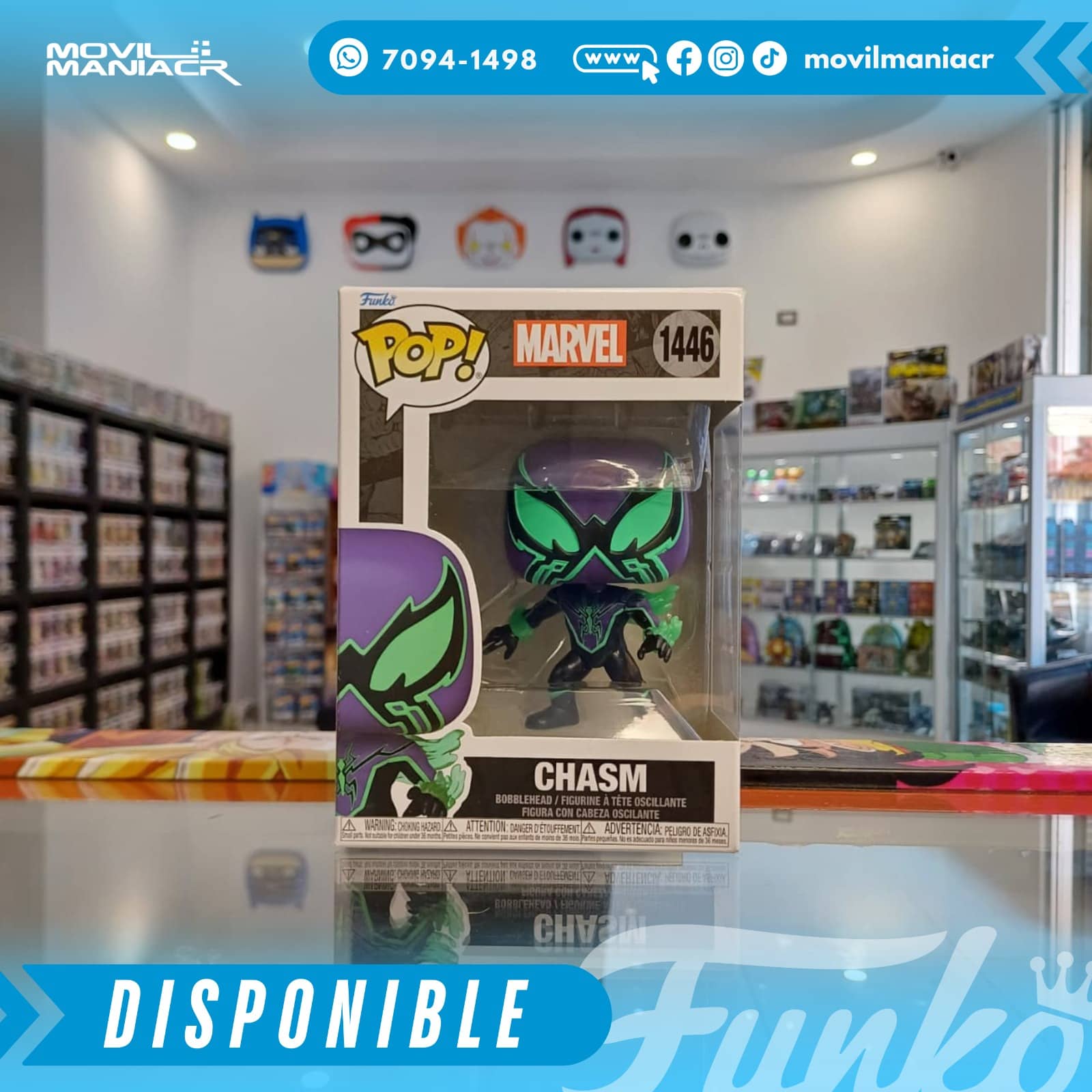 Funko Pop Spider-Man Comics Chasm #1446 - (Stock) ¡Disponible Ahora! 2 Funko Pop Spider-Man Comics Chasm #1446 - (Stock) ¡Disponible Ahora! - Imagen 2