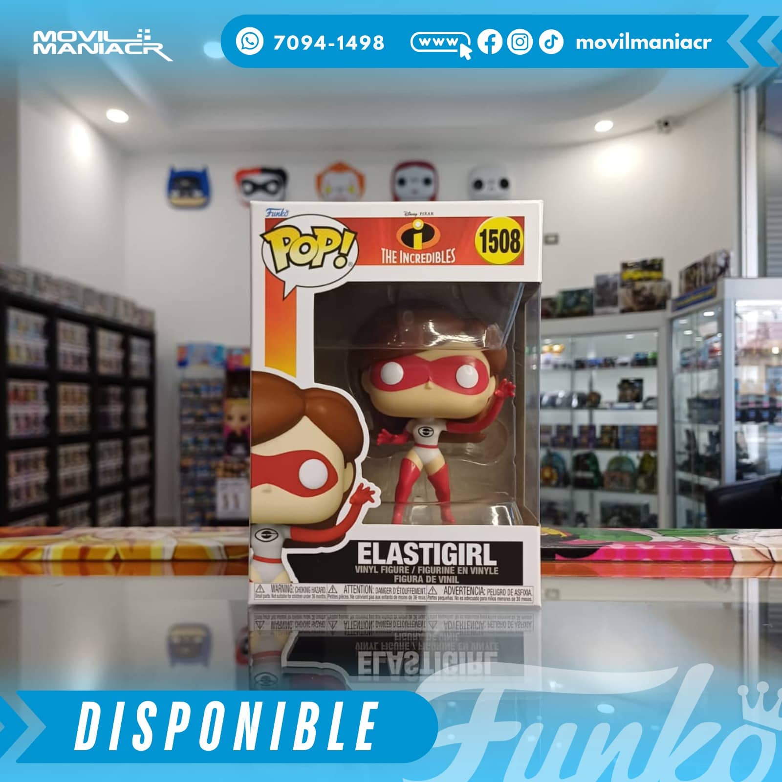 Funko Pop The Incredibles 20th Anniversary Elastigirl #1708 - (Stock) ¡Disponible Ahora! 2 Funko Pop The Incredibles 20th Anniversary Elastigirl #1708 - (Stock) ¡Disponible Ahora! - Imagen 2