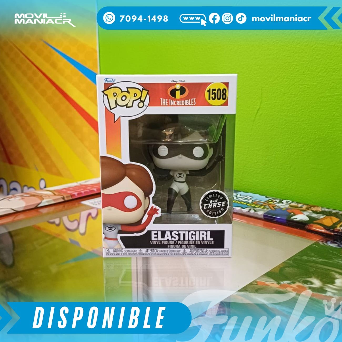 Funko Pop The Incredibles 20th Anniversary Elastigirl CHASE #1508 2 Funko Pop The Incredibles 20th Anniversary Elastigirl CHASE #1508 - Imagen 2