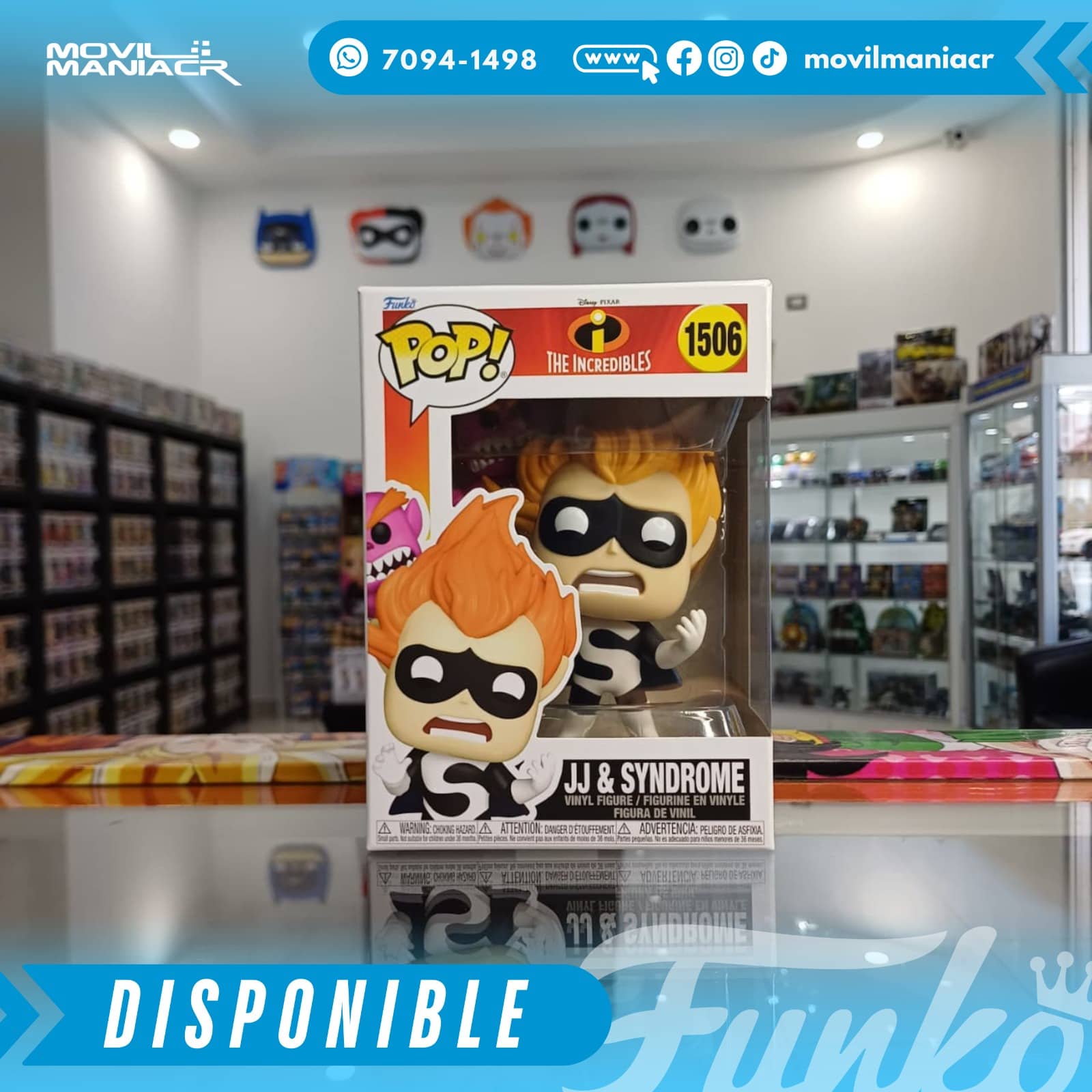 Funko Pop The Incredibles 20th Anniversary JJ and Syndrome #1506 - (Stock) ¡Disponible Ahora! 2 Funko Pop The Incredibles 20th Anniversary JJ and Syndrome #1506 - (Stock) ¡Disponible Ahora! - Imagen 2