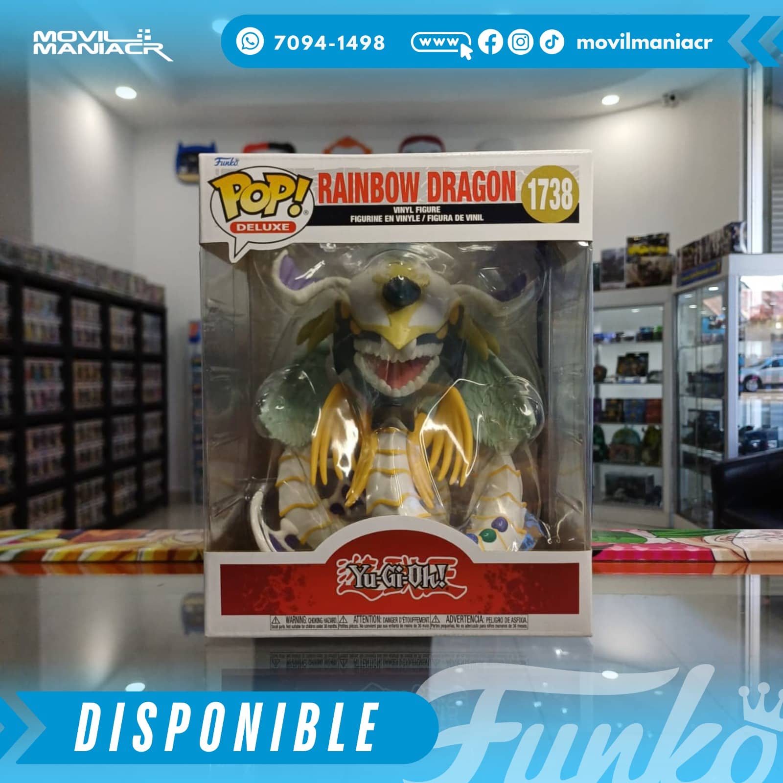 Funko Pop Yu-Gi-Oh Rainbow Dragon #1738 - Deluxe (Stock) ¡Disponible Ahora! 2 Funko Pop Yu-Gi-Oh Rainbow Dragon #1738 - Deluxe (Stock) ¡Disponible Ahora! - Imagen 2