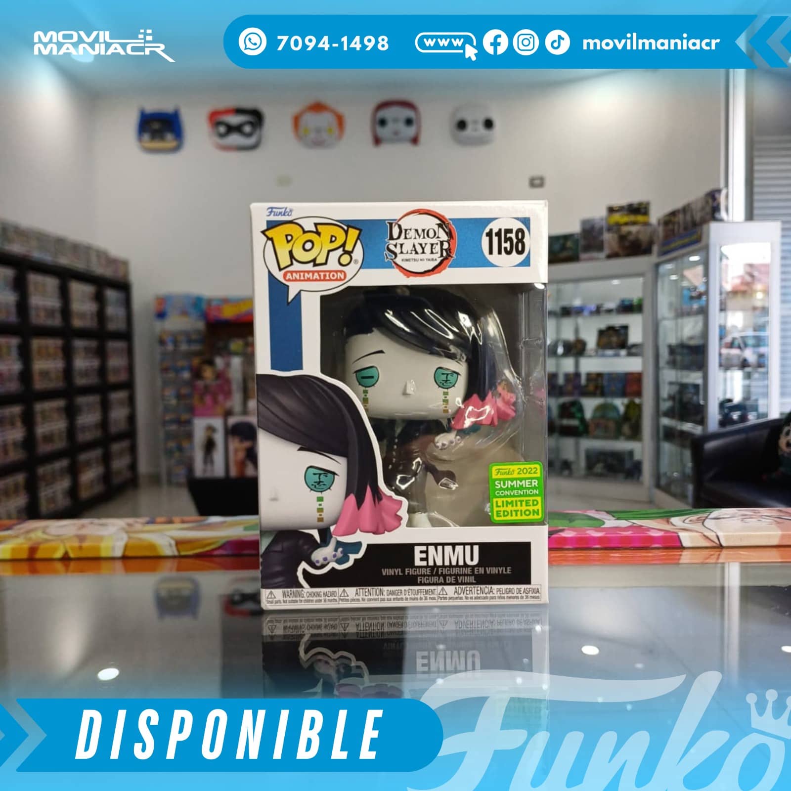 Funko Pop Demon Slayer Enmu Exclusivo SDCC #1158 - (Stock) ¡Disponible Ahora! 2 Funko Pop Demon Slayer Enmu Exclusivo SDCC #1158 - (Stock) ¡Disponible Ahora! - Imagen 2