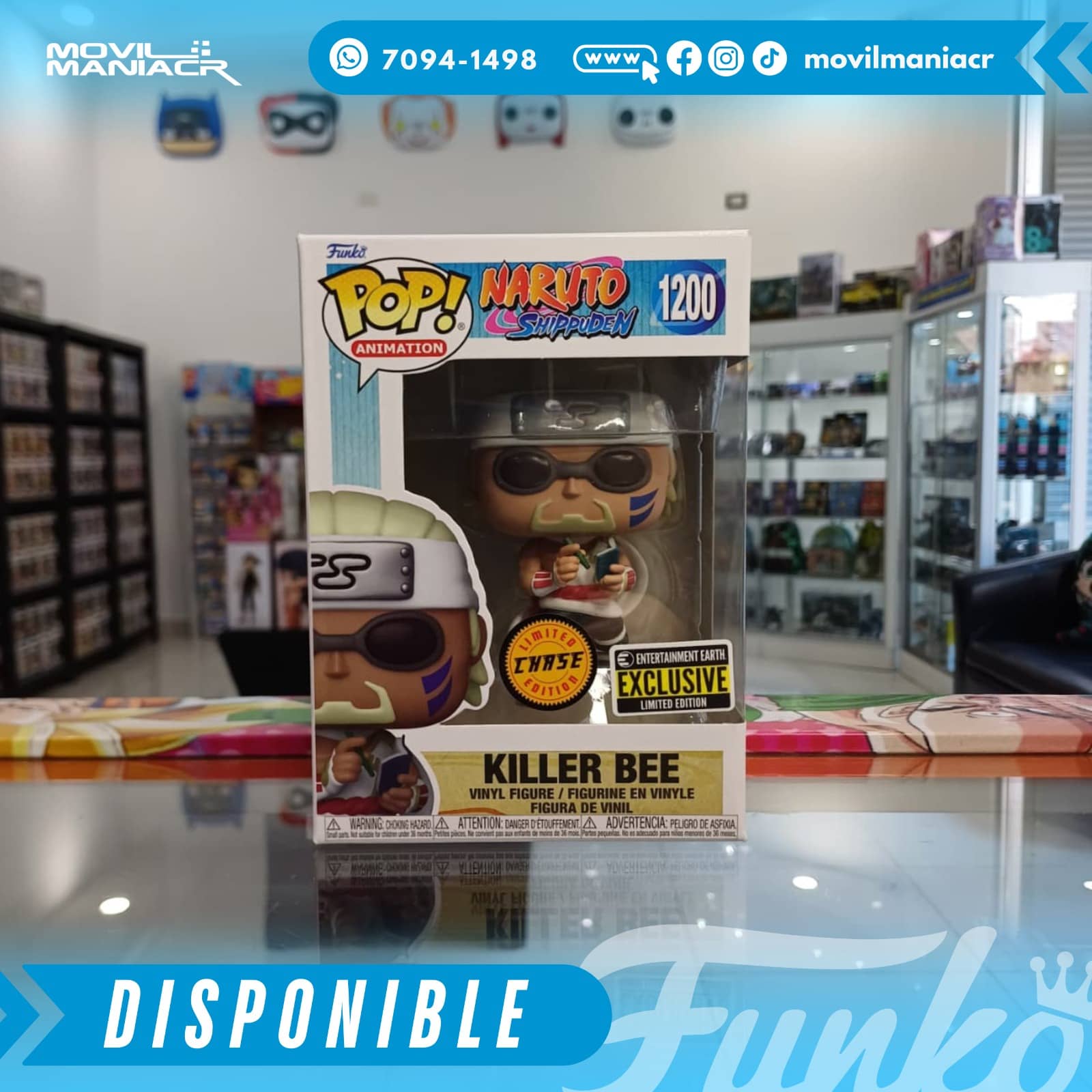 Funko Pop Naruto Shippuden Killer Bee Chase Exclusivo #1200 - (Stock) ¡Disponible Ahora! 2 Funko Pop Naruto Shippuden Killer Bee Chase Exclusivo #1200 - (Stock) ¡Disponible Ahora! - Imagen 2