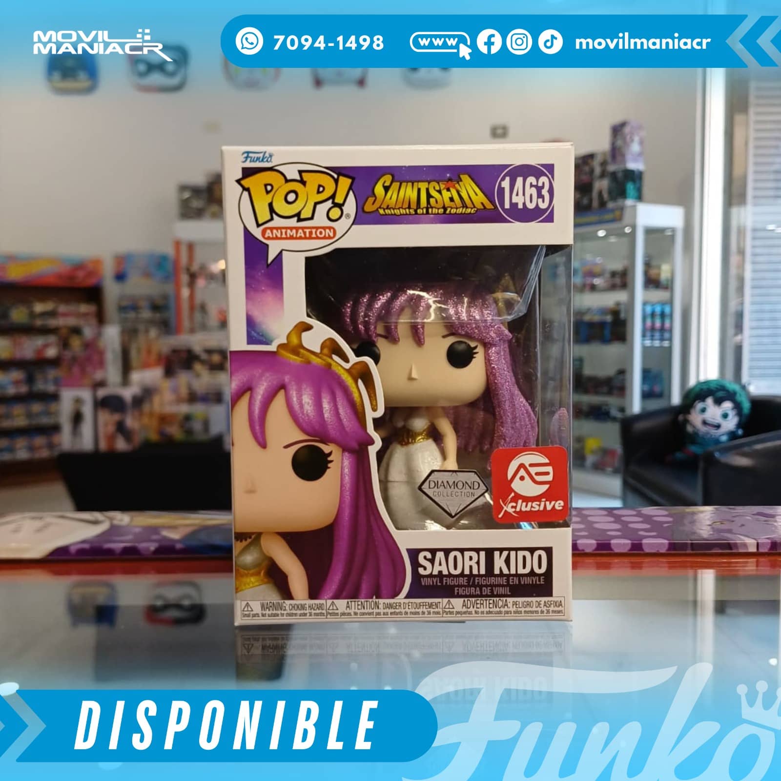Funko Pop Saint Seiya Saori Kido Diamond Exclusivo #1463 - (Stock) ¡Disponible Ahora! 2 Funko Pop Saint Seiya Saori Kido Diamond Exclusivo #1463 - (Stock) ¡Disponible Ahora! - Imagen 2
