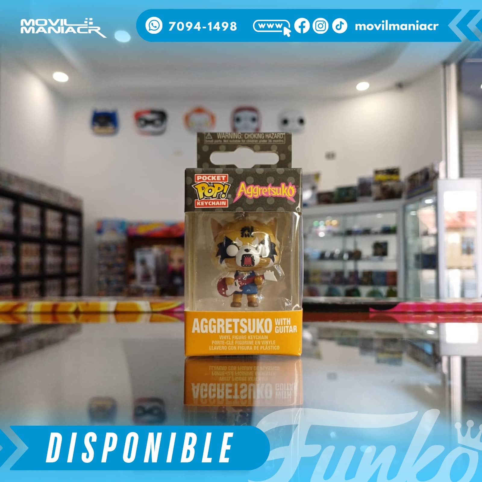 Funko Pop Sanrio Aggretsuko with Guitar - Llavero (Stock) ¡Disponible Ahora! 2 Funko Pop Sanrio Aggretsuko with Guitar - Llavero (Stock) ¡Disponible Ahora! - Imagen 2