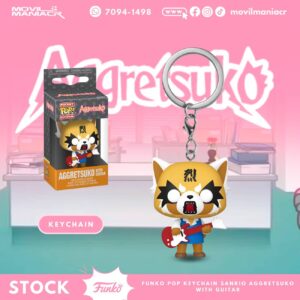 Funko Pop Sanrio Aggretsuko with Guitar - Llavero (Stock) ¡Disponible Ahora!