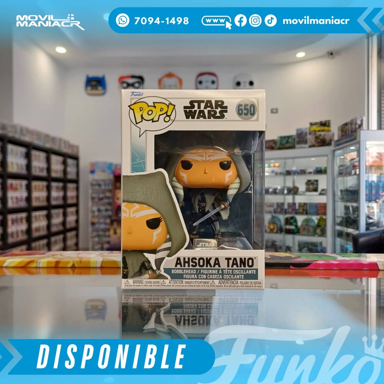 Funko Pop Star Wars Ahsoka Tano #650 - (Stock) ¡Disponible Ahora! 2 Funko Pop Star Wars Ahsoka Tano #650 - (Stock) ¡Disponible Ahora! - Imagen 2