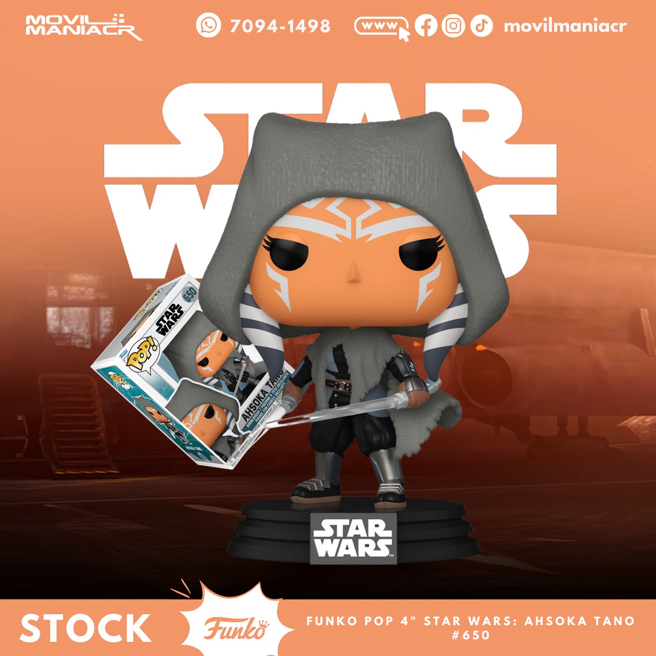 Funko Pop Star Wars Ahsoka Tano #650 1 Funko Pop Star Wars Ahsoka Tano #650