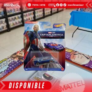 Hot Wheels Character Car Captain America Brave New World - (Stock) ¡Disponible Ahora!