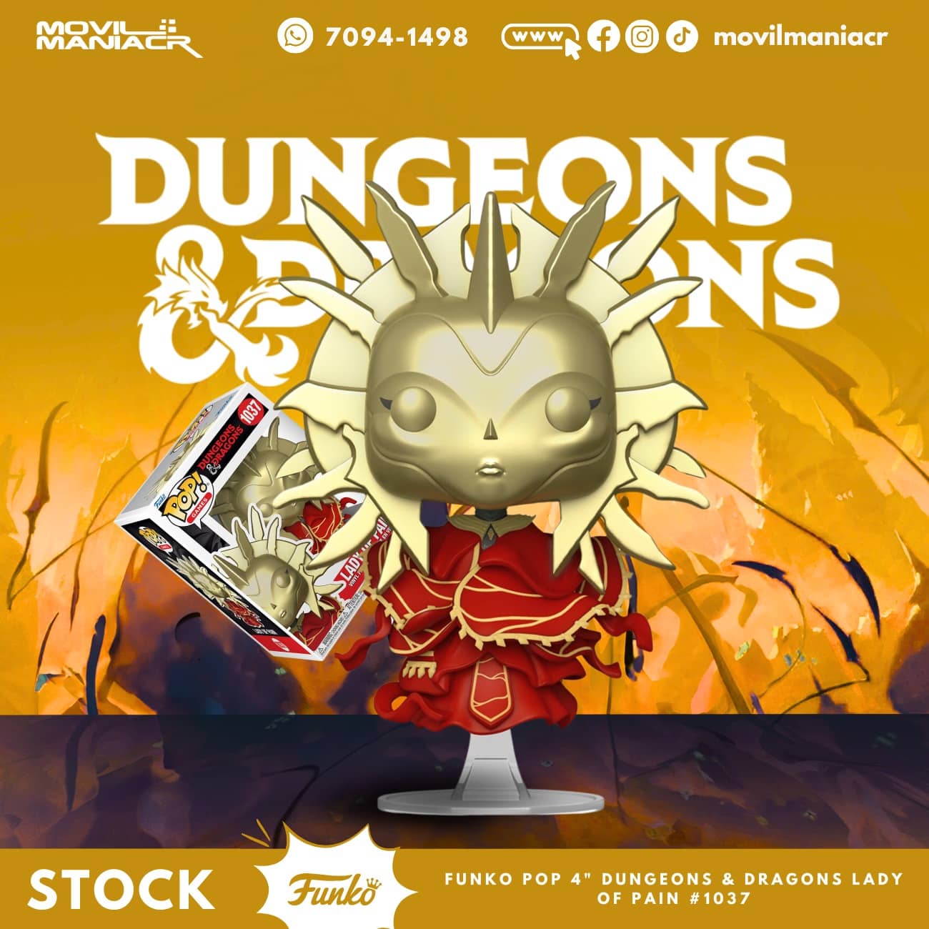 Funko Pop Dungeons and Dragons Lady of Pain #1037 - (Stock) ¡Disponible Ahora! 1 Funko Pop Dungeons and Dragons Lady of Pain #1037 - (Stock) ¡Disponible Ahora!