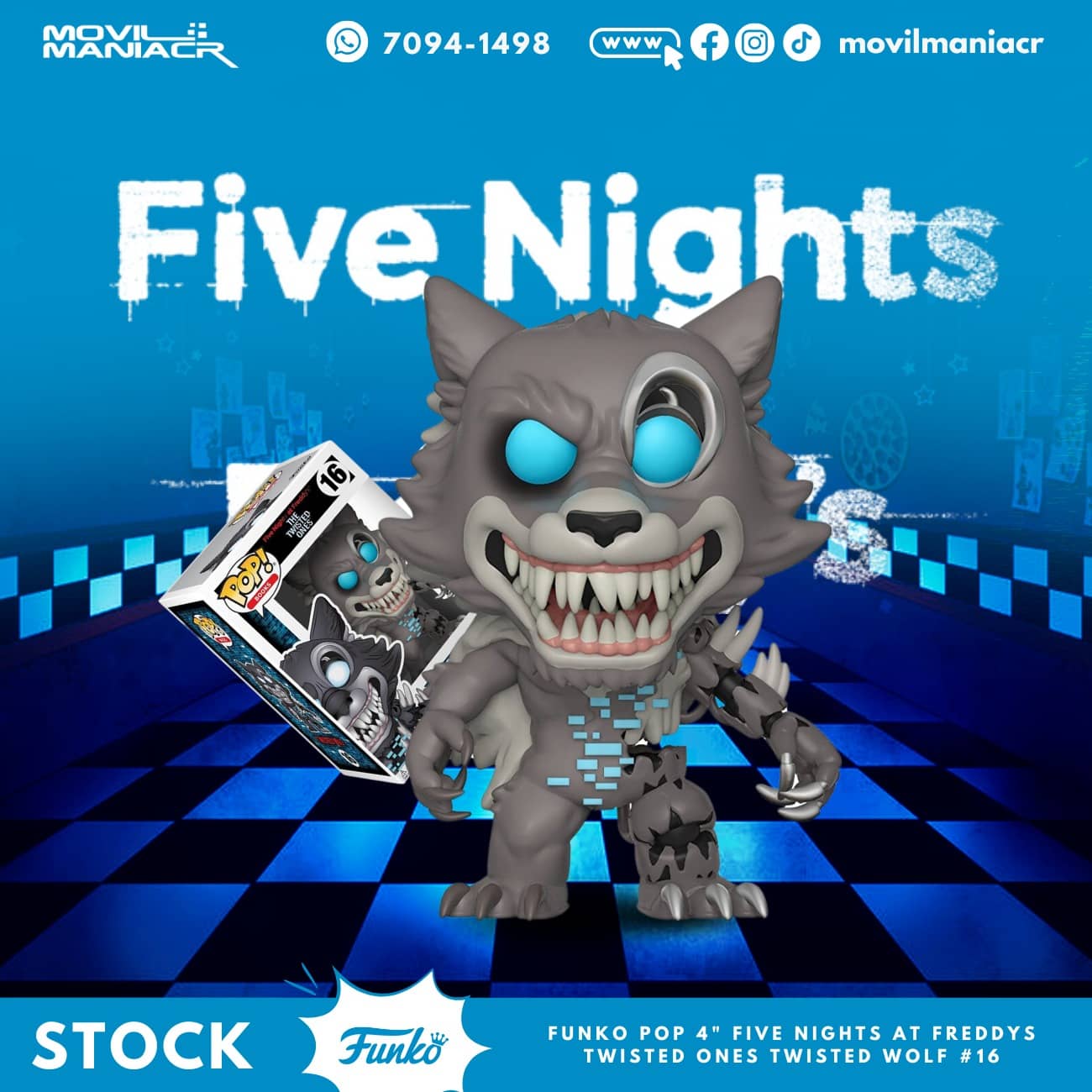 Funko Pop Five Nights at Freddy's Twisted Ones Twisted Wolf #16 - (Stock) ¡Disponible Ahora! 1 Funko Pop Five Nights at Freddy's Twisted Ones Twisted Wolf #16 - (Stock) ¡Disponible Ahora!